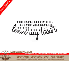 Pet Memorial Heart SVG SVG