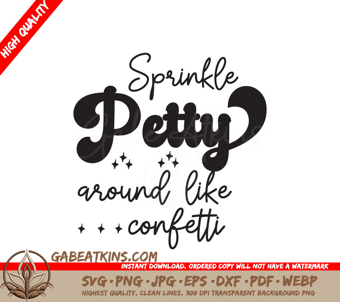 Sprinkle Petty Confetti SVG SVG