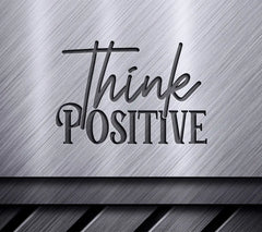 Pink & Black Think Positive SVG SVG