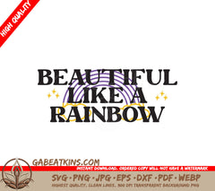 Rainbow Pride Quote SVG SVG