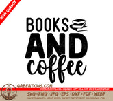 Books & Coffee SVG SVG