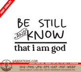Be Still & Know God SVG SVG