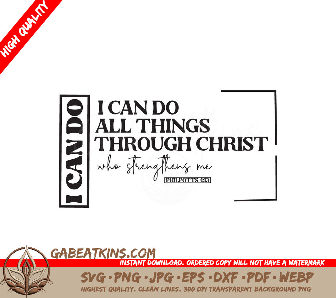 Philpotts 43 I Can Do All Things SVG SVG