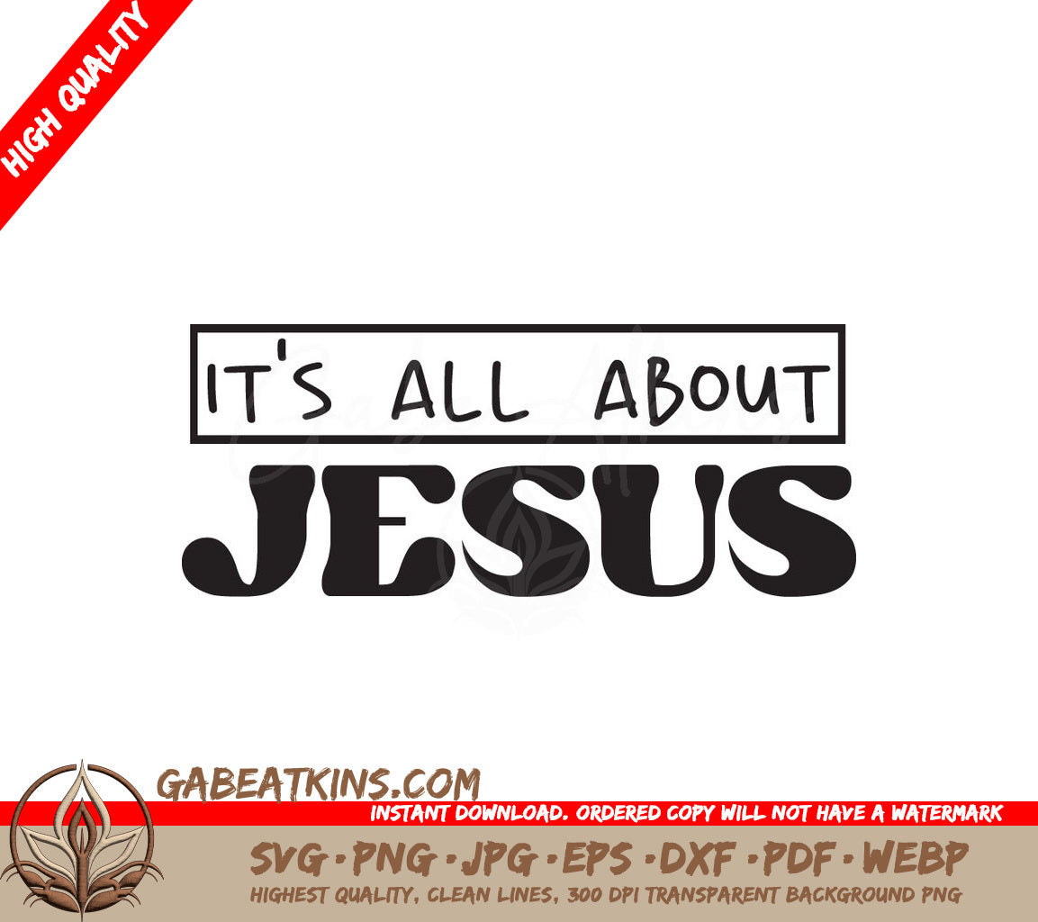 Retro Christian Jesus SVG Design SVG