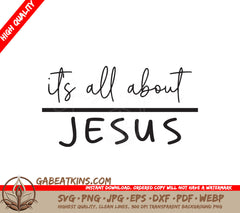 Retro Christian Its All About Jesus SVG SVG
