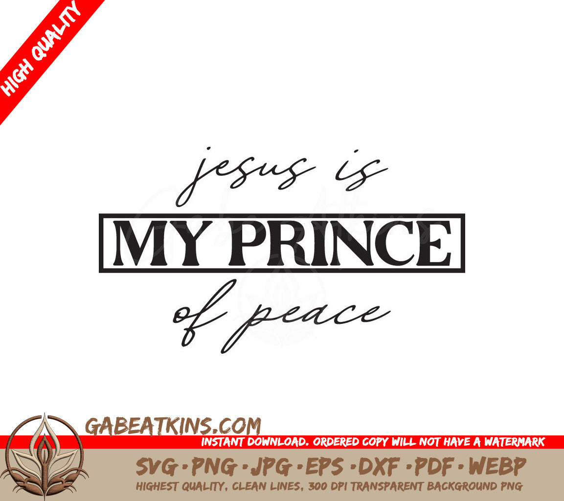 Jesus Prince Of Peace SVG SVG