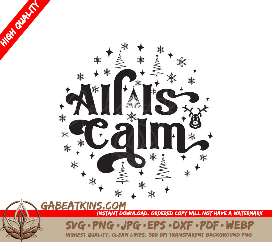 All Is Calm SVG SVG