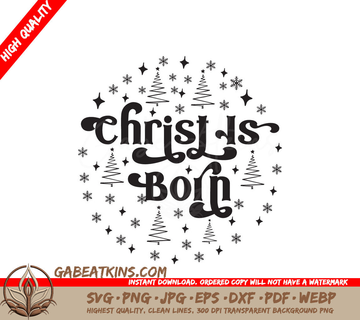 Christmas Ornament SVG Snowflake Stars SVG