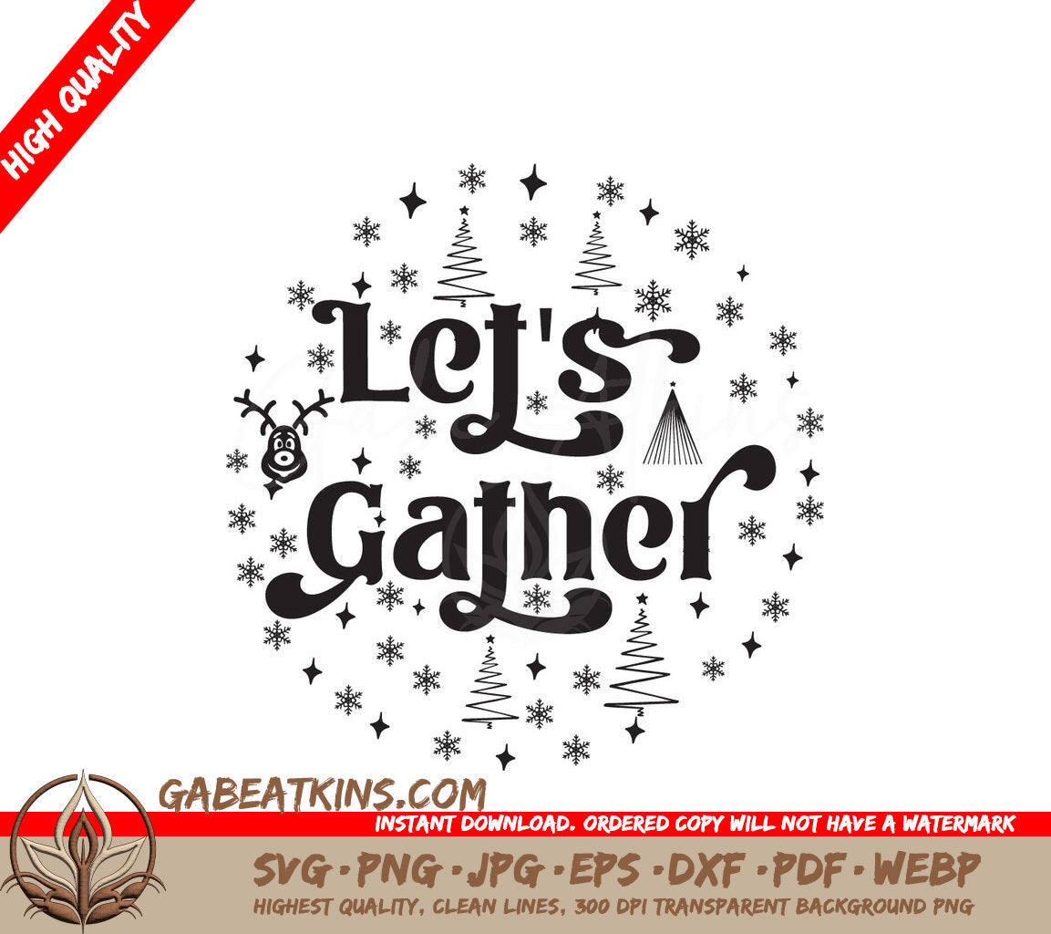 Lets Gather Ornament SVG SVG