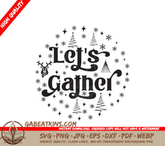 Lets Gather Ornament SVG SVG