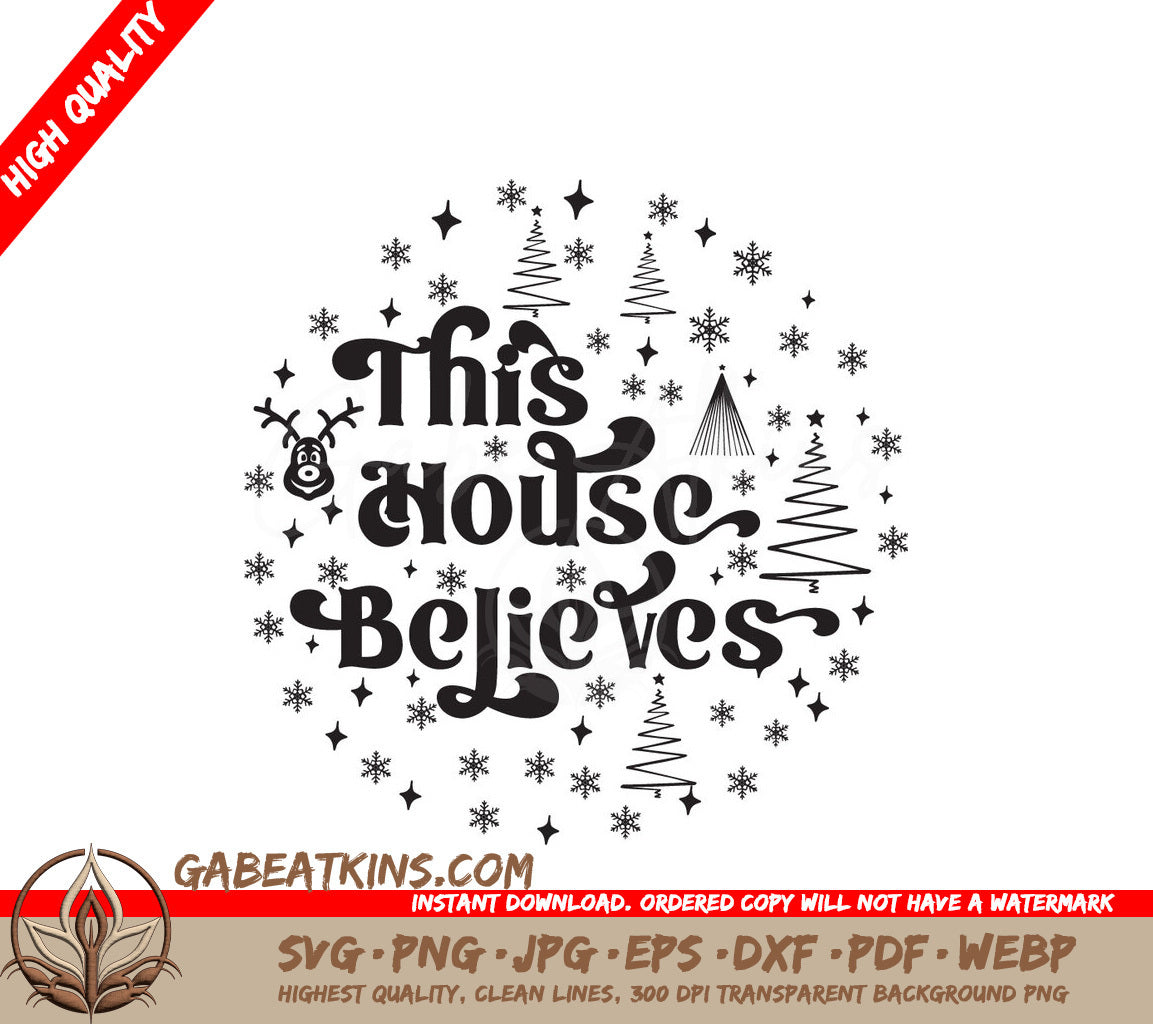 This House Believes SVG Ornament SVG