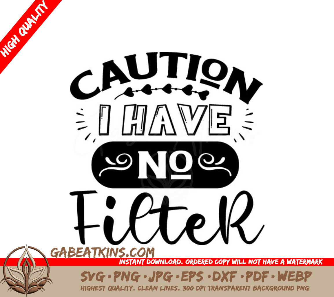 Caution No Filter SVG SVG