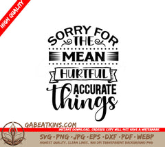 Mean & Accurate Things SVG SVG