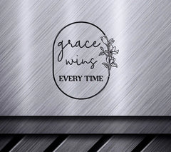 Grace Wins Every Time SVG SVG