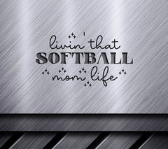 Softball Mom Life SVG Design SVG