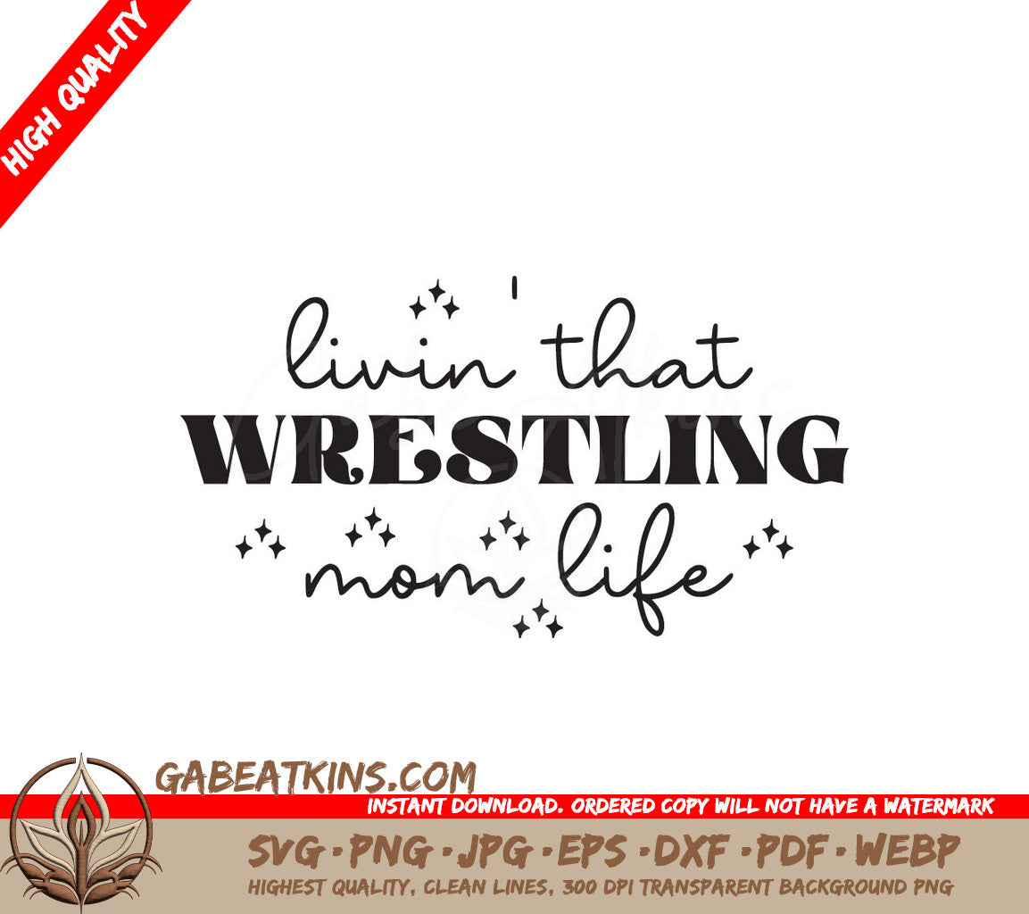 Wrestling Mom Life SVG SVG
