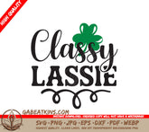 Classy Lassie Shamrock SVG SVG