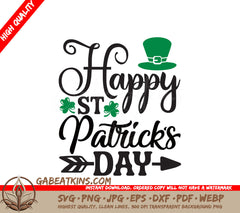 Happy St. Patricks Day SVG Poster SVG