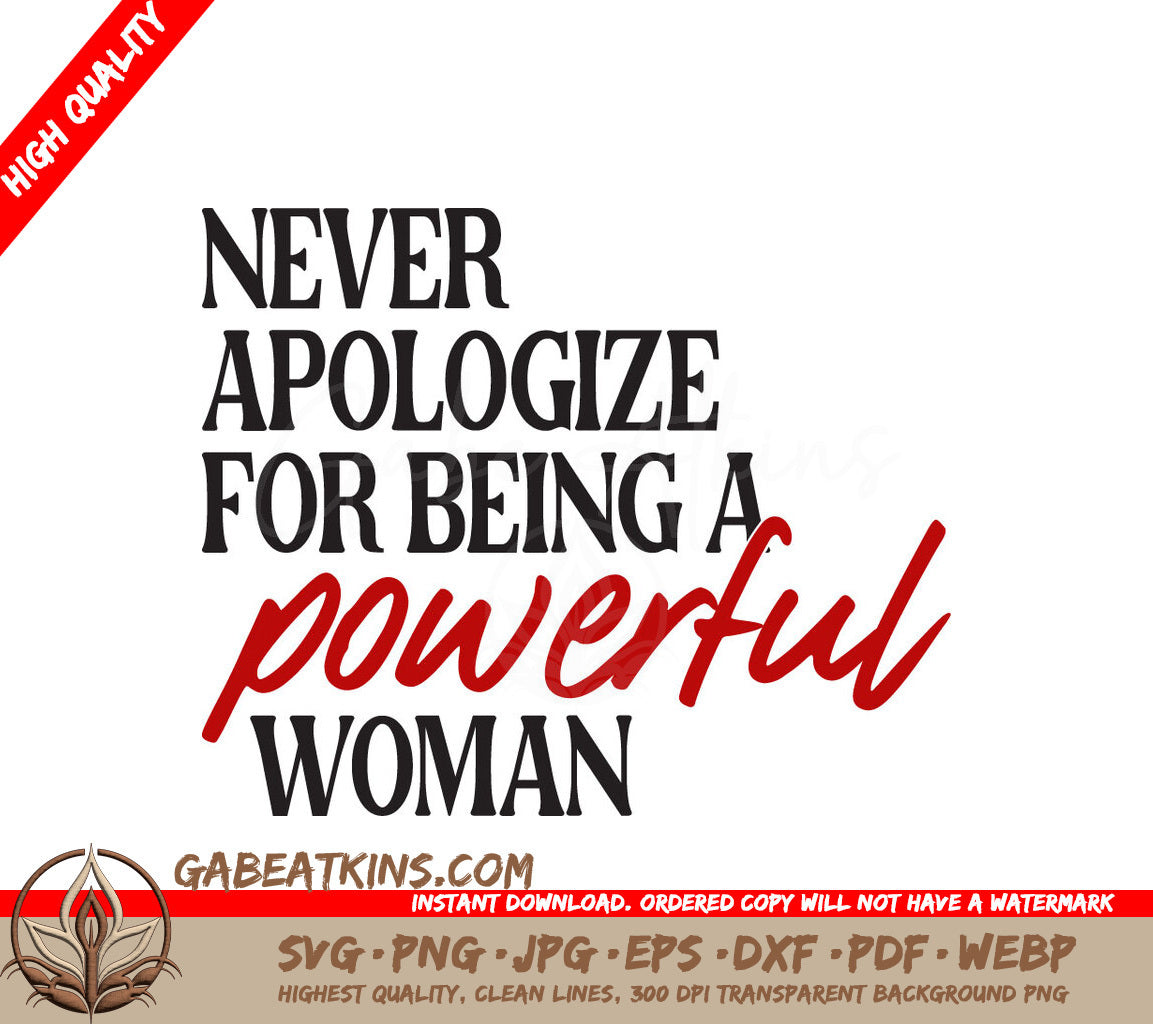 Powerful Woman SVG Design SVG