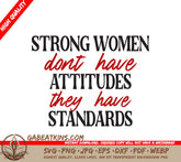 Strong Women Standards SVG SVG