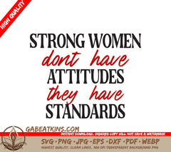 Strong Women Standards SVG SVG
