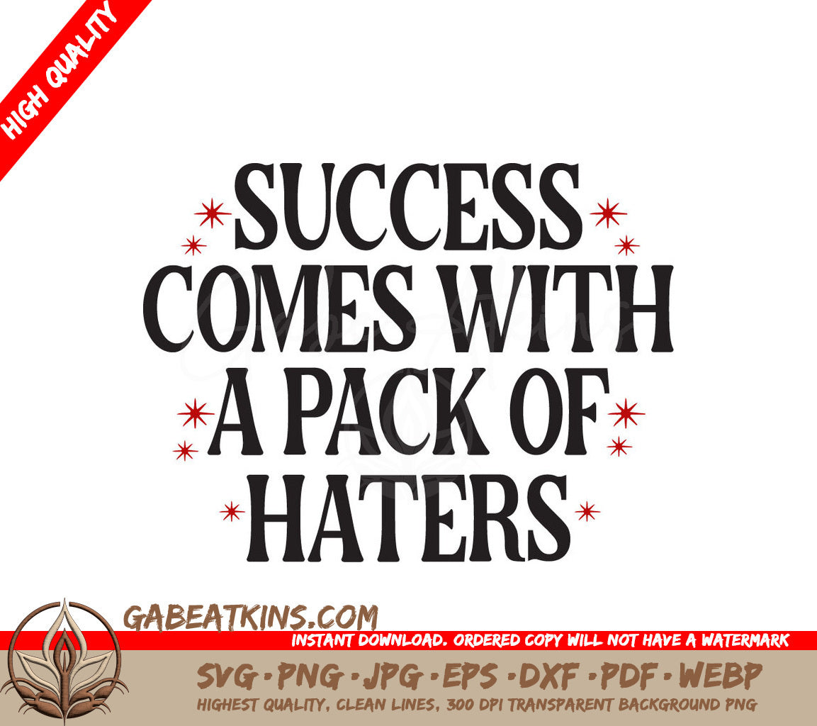 Success Haters SVG Design SVG