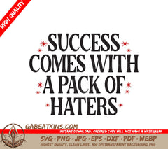 Success Haters SVG Design SVG