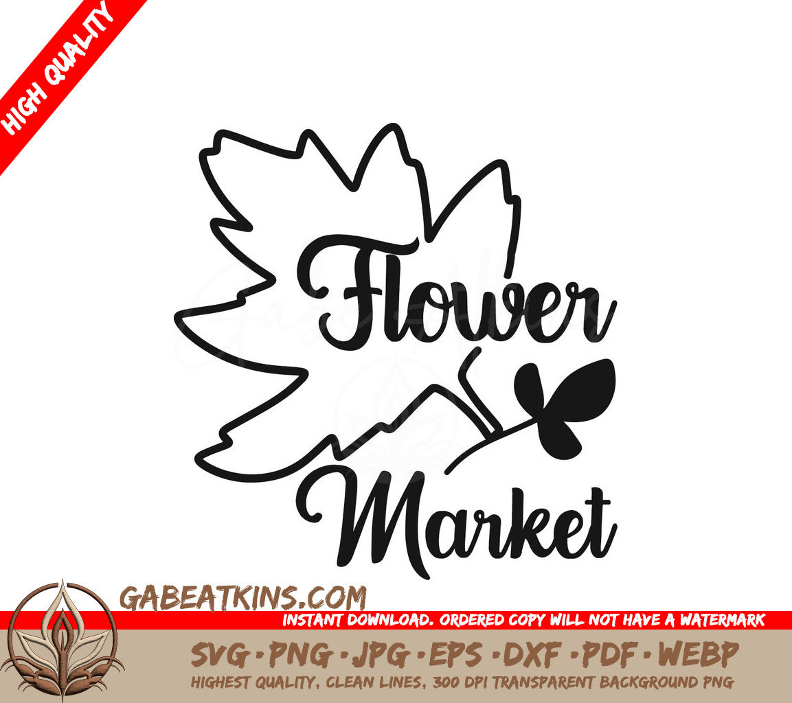 Flower Market SVG SVG