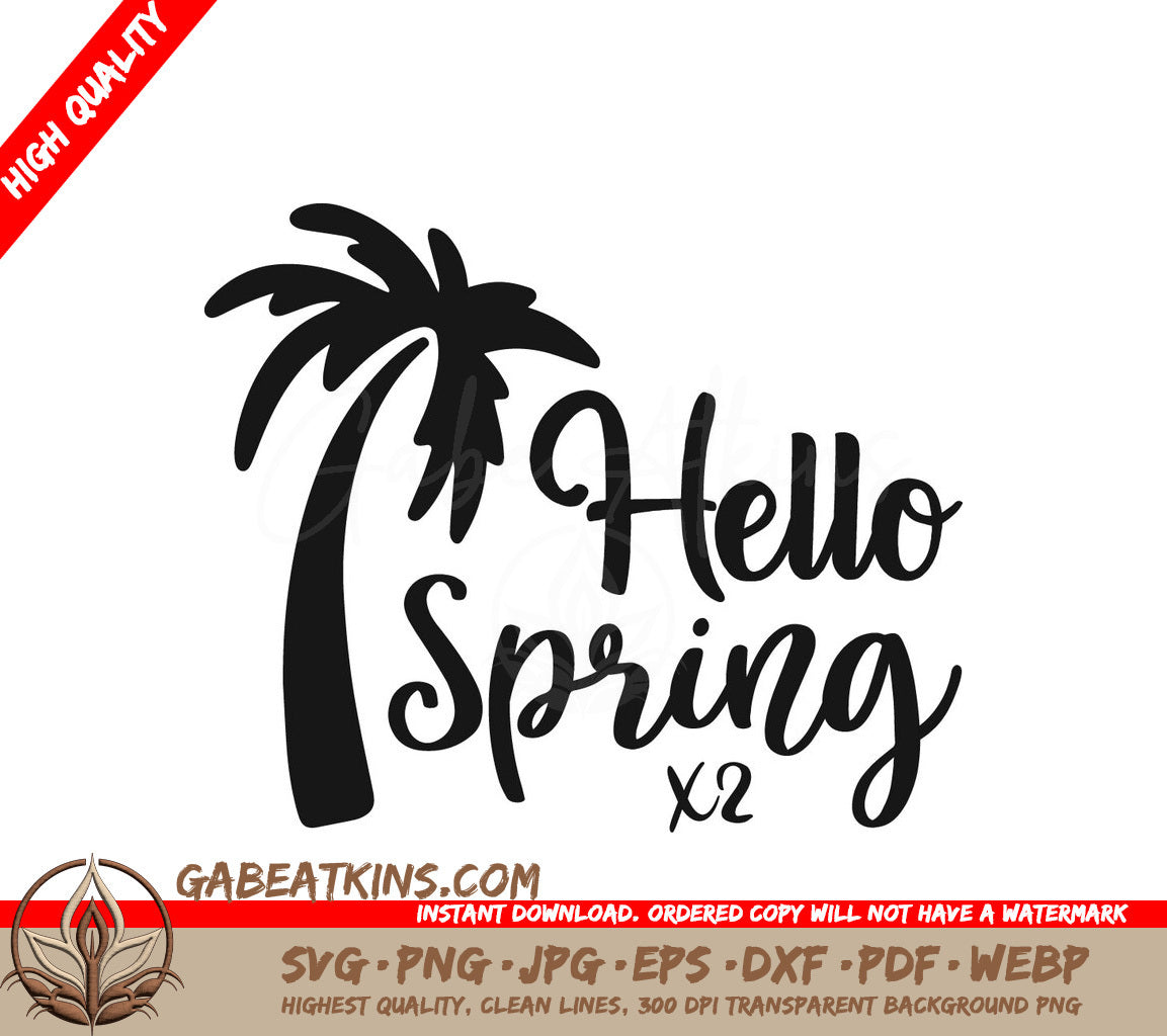 Hello Spring SVG SVG