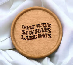 Lake Days Boat Wave SVG SVG
