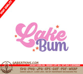 Pink & Purple Lake Bum SVG SVG