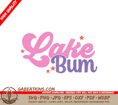Pink & Purple Lake Bum SVG SVG