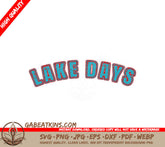 Lake Days Blue & Red SVG SVG