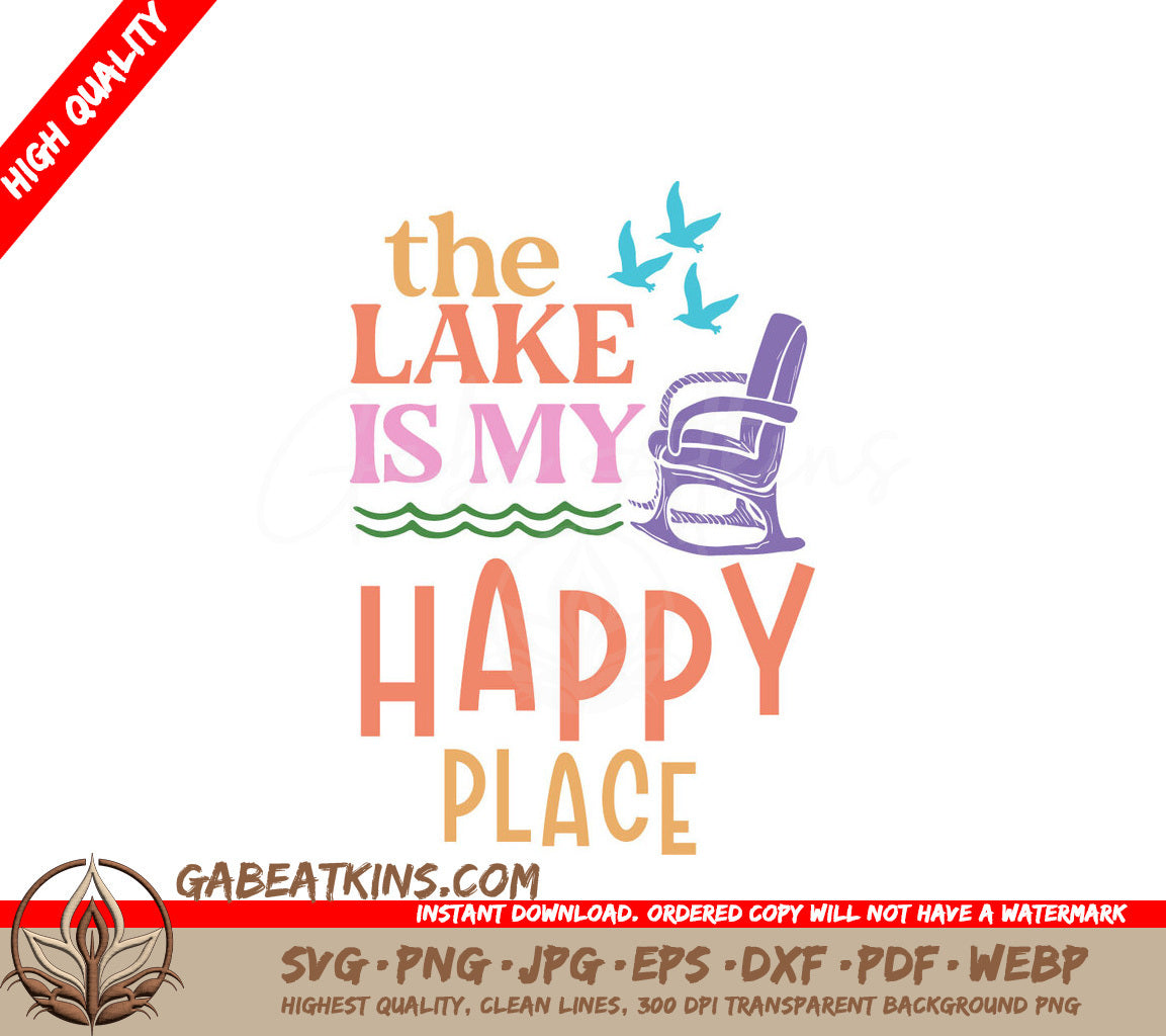 Lake Life SVG Design SVG