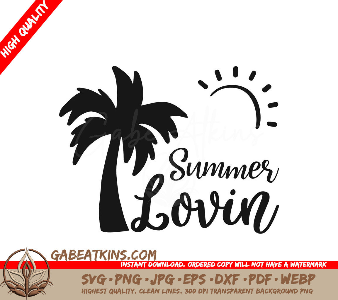 Summer Lovin Palm Tree SVG SVG