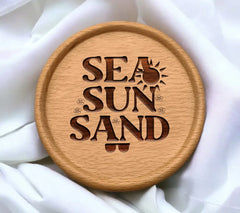Sea Sun Sand SVG Design SVG