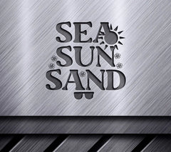 Sea Sun Sand SVG Design SVG