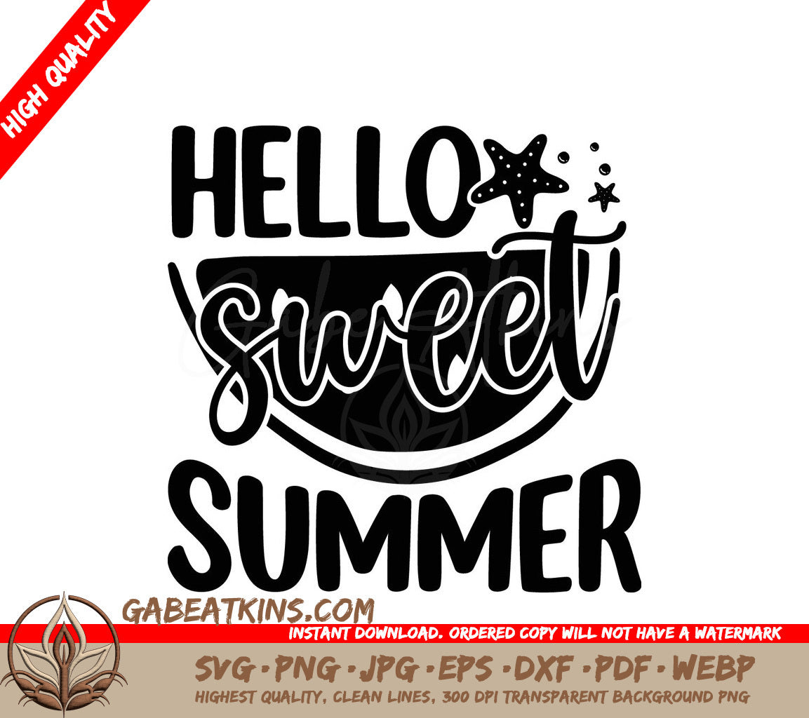 Hello Summer SVG SVG