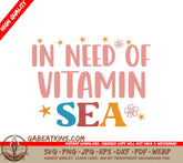 Vitamin Sea SVG Poster SVG