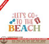 Beach Lets Go SVG Sign SVG