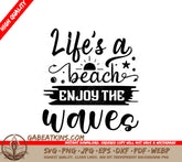 Beach Life SVG Waves Enjoy SVG