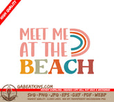 Colorful Meet Me At The Beach SVG SVG