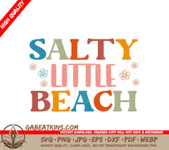 Colorful Salty Little Beach SVG SVG