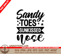 Sandy Toes Sunkissed Nose SVG SVG