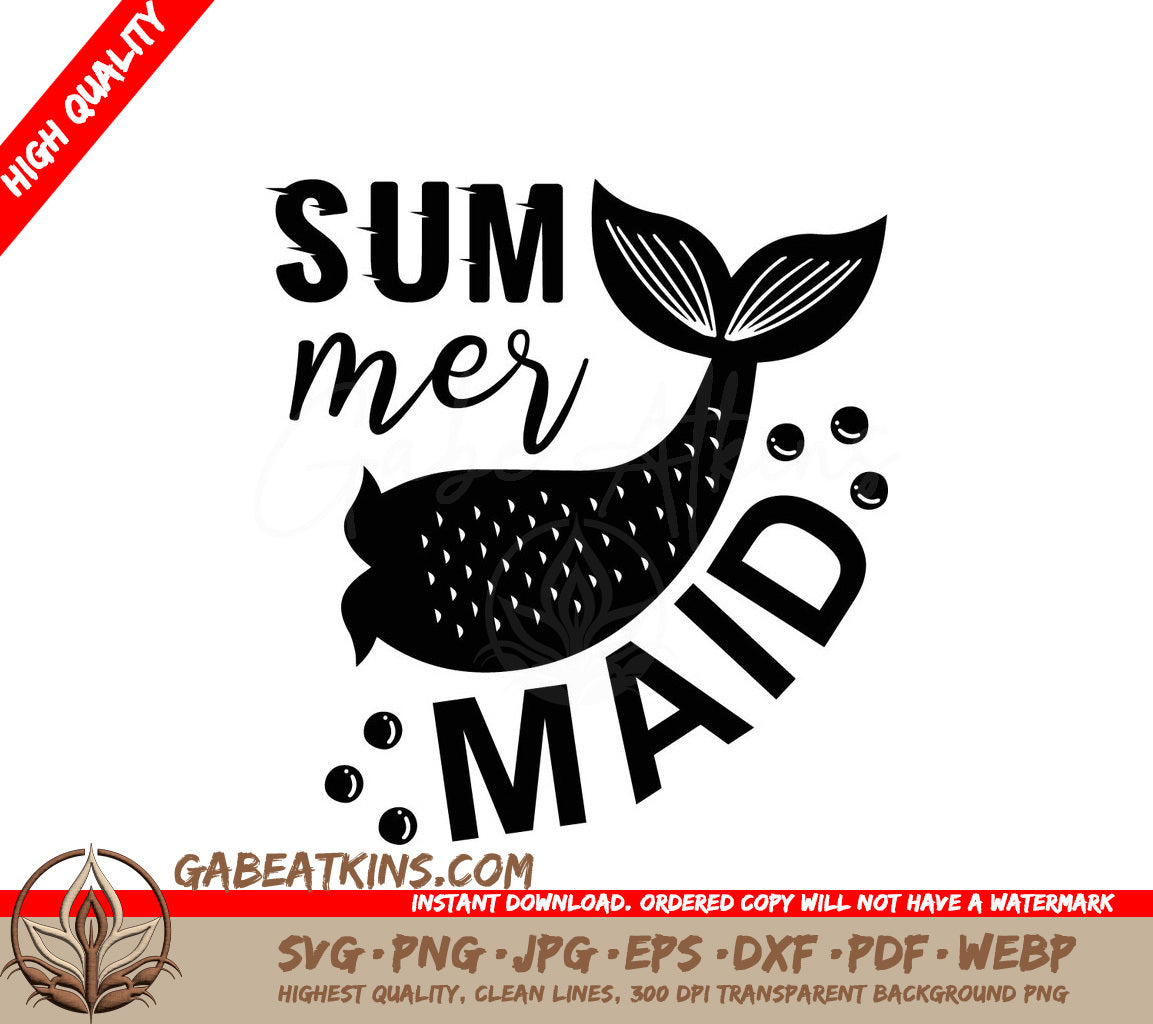 Mermaid Tail Summer SVG SVG