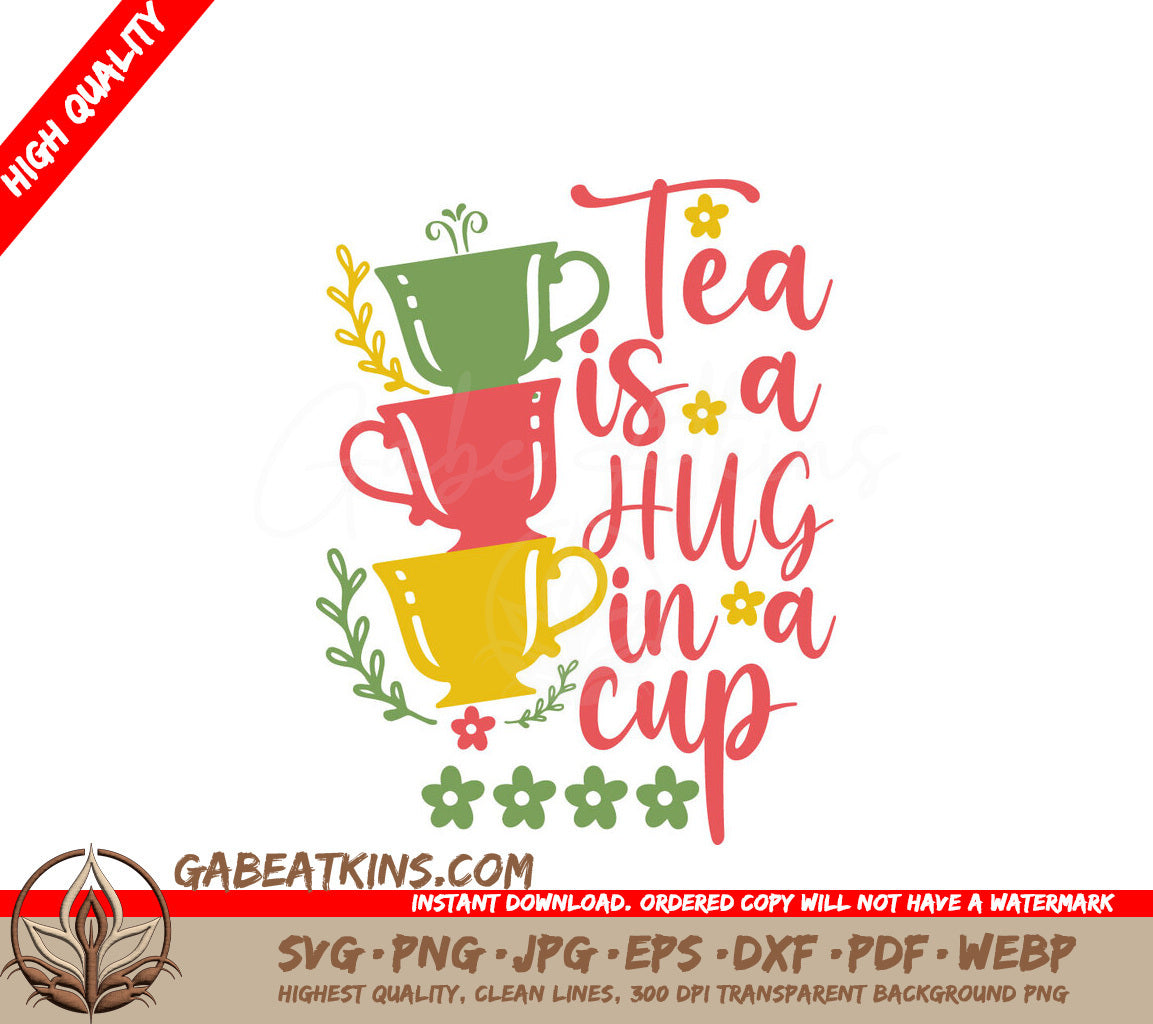 Tea Hug In A Cup SVG SVG