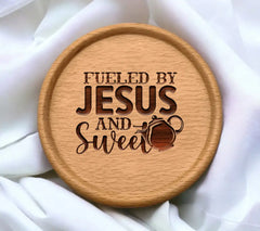 Fueled By Jesus SVG Design SVG