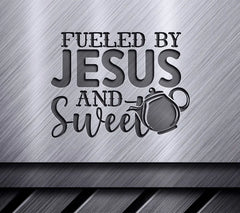 Fueled By Jesus SVG Design SVG