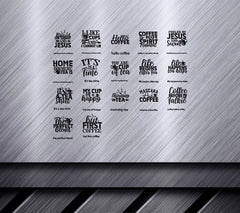 Coffee & Tea Sayings SVG  SVG