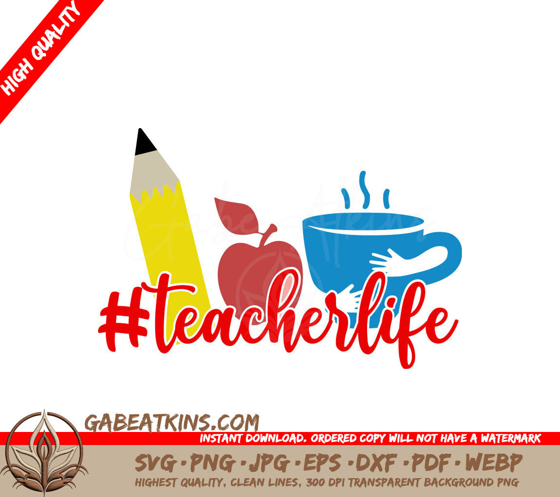 Teacher Life SVG Design SVG